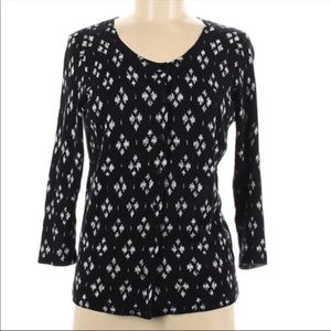 ✨ Talbots Diamond Pattern Cardigan Size M ✨